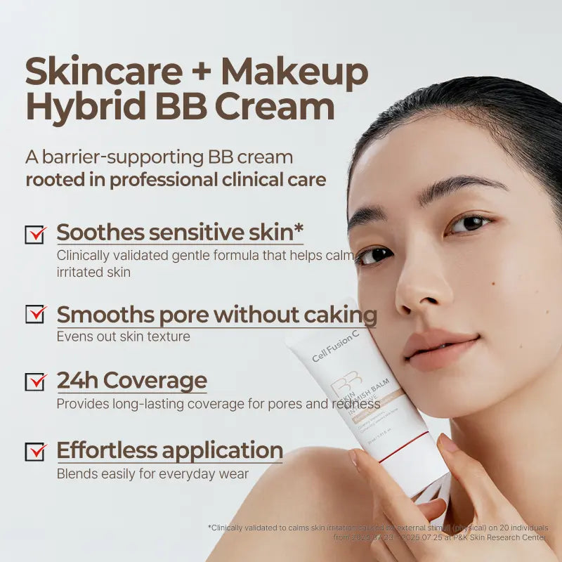 Cell Fusion C Skin Blemish Balm Intensive | Skin Tint for Recovery | 5 Ceramides & 6 Peptides | Buildable Tone-Up Coverage | Korean BB Cream