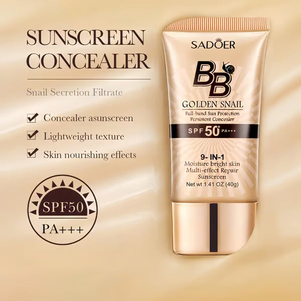 LAST DAY - BUY 1 GET 1 FREE💜High-coverage waterproof snail BB cream