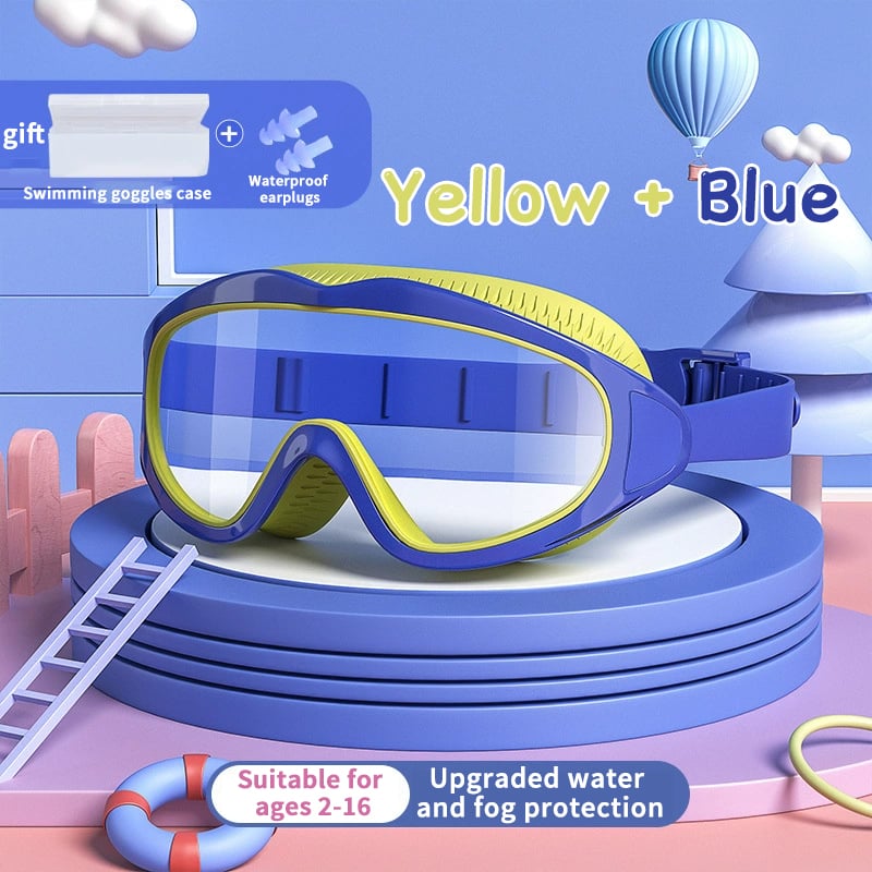 💜 LAST DAY PROMOTION - 50%OFF💜HD children's large frame waterproof and anti-fog swimming goggles🥽