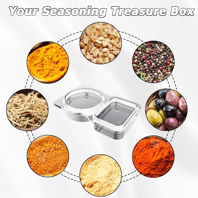 🔥LAST DAY PROMOTION - 50%OFF🔥Double Compartment Snack Containers With Lids