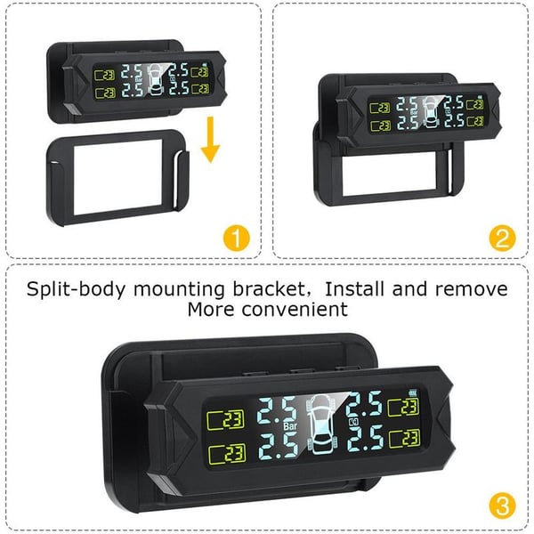 š„Limited Time 50% Off š„Solar Four Wheel Tire Pressure Monitor with Real-Time Display