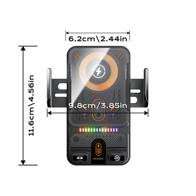 ππ± 2-in-1 Car Phone Holder & Wireless Charger β 360Β° Rotation, Strong Grip & Fast Charging π