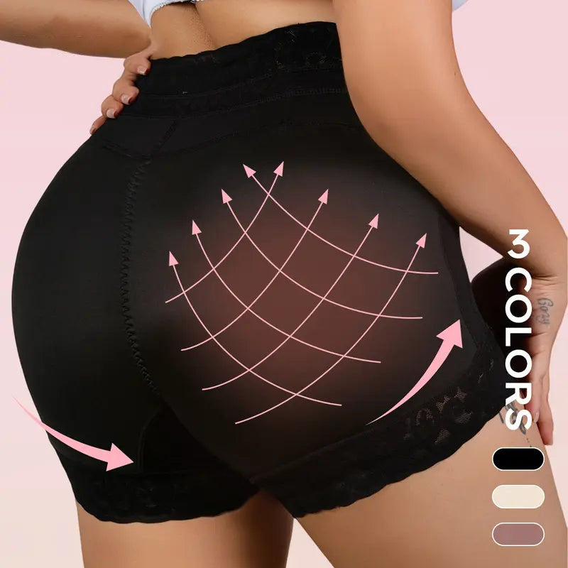High Waist Shapewear Panty with Anti-Slip Silicone Band - Stretchy Breathable & Seamless Tummy Control Butt Lifting