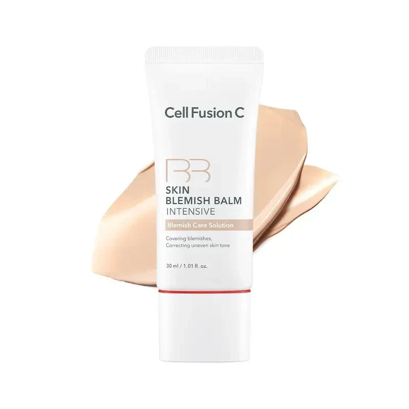 Cell Fusion C Skin Blemish Balm Intensive | Skin Tint for Recovery | 5 Ceramides & 6 Peptides | Buildable Tone-Up Coverage | Korean BB Cream