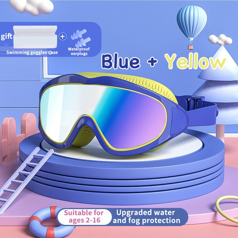 💜 LAST DAY PROMOTION - 50%OFF💜HD children's large frame waterproof and anti-fog swimming goggles🥽