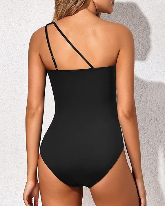 💖LAST DAY SPECIAL PRICE: £13.99!!💖Women's Cutout One Shoulder One Piece Swimsuit👙