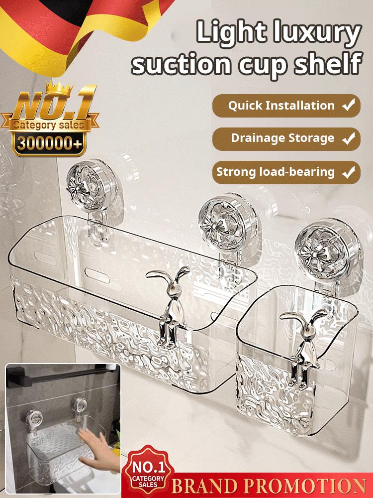 ð¥Limited Time 50% OFFð¥Light Luxury Style Glacier Pattern Suction Cup Shelf