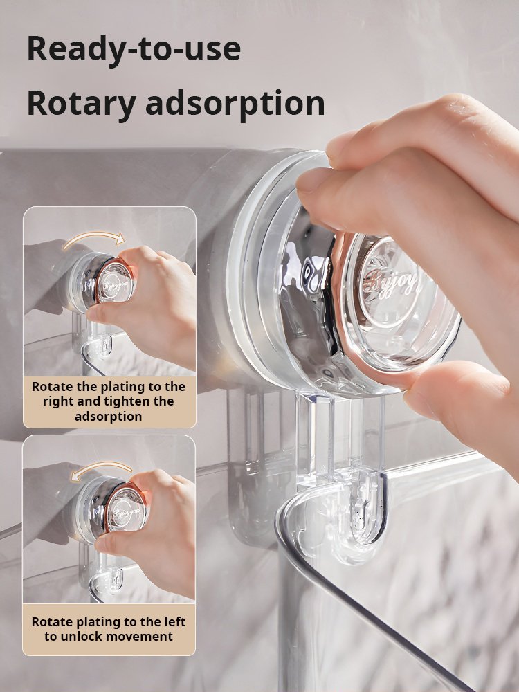 ð¥Limited Time 50% OFFð¥Light Luxury Style Glacier Pattern Suction Cup Shelf
