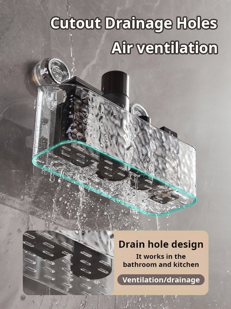 ð¥Limited Time 50% OFFð¥Light Luxury Style Glacier Pattern Suction Cup Shelf