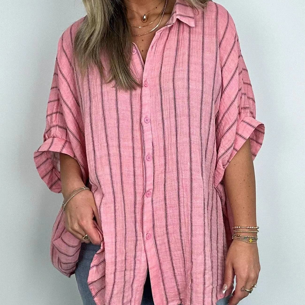 ð¥Limited Time 50% OFFð¥Women's Casual Striped Shirt