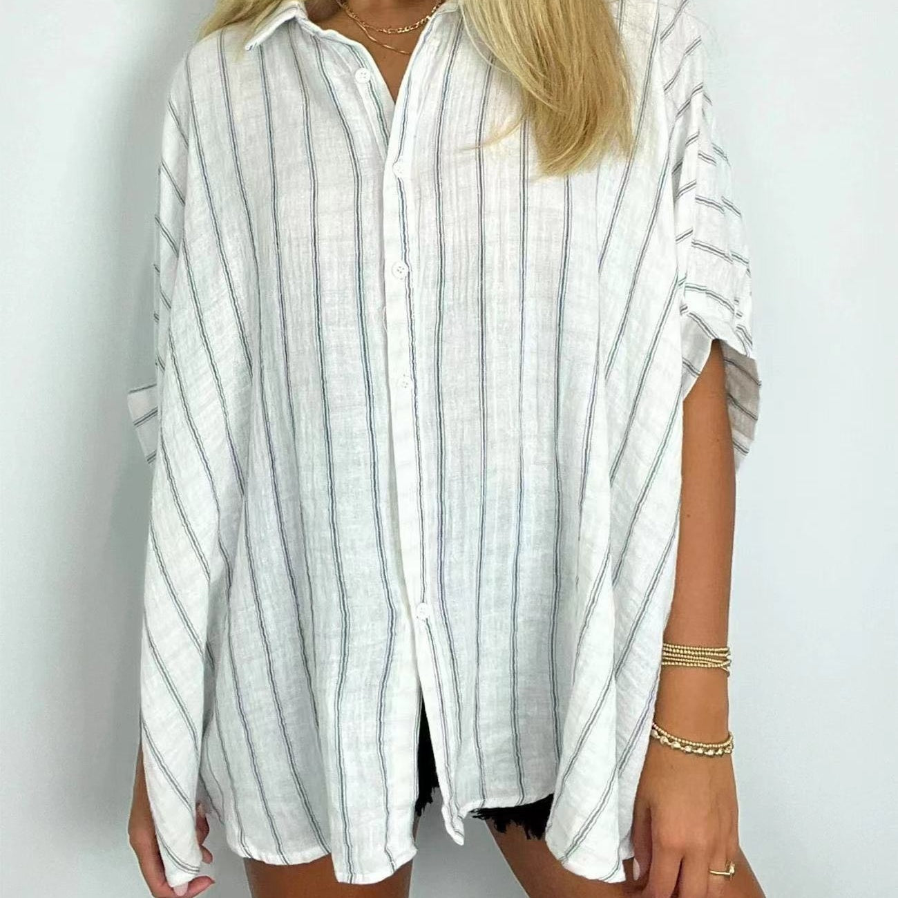 ð¥Limited Time 50% OFFð¥Women's Casual Striped Shirt
