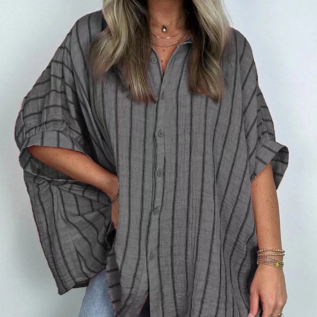 ð¥Limited Time 50% OFFð¥Women's Casual Striped Shirt