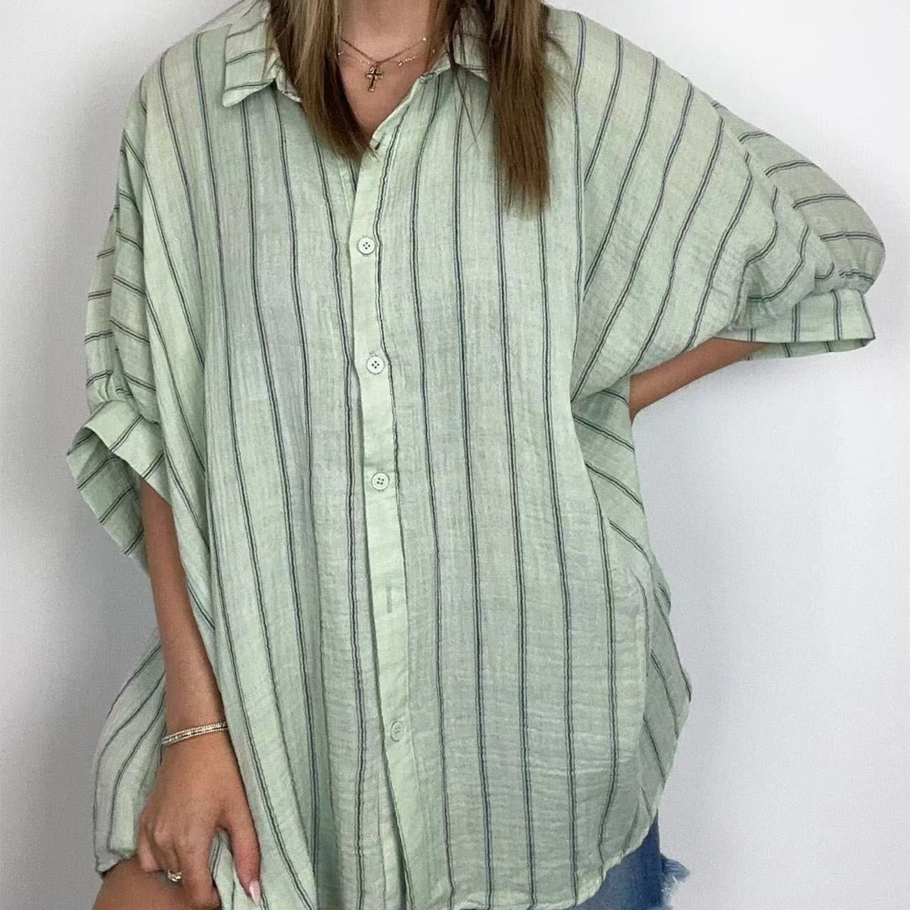ð¥Limited Time 50% OFFð¥Women's Casual Striped Shirt