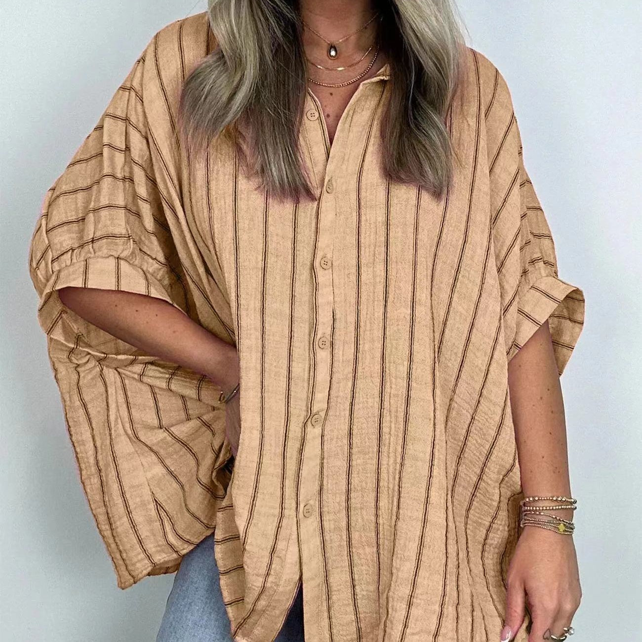 ð¥Limited Time 50% OFFð¥Women's Casual Striped Shirt