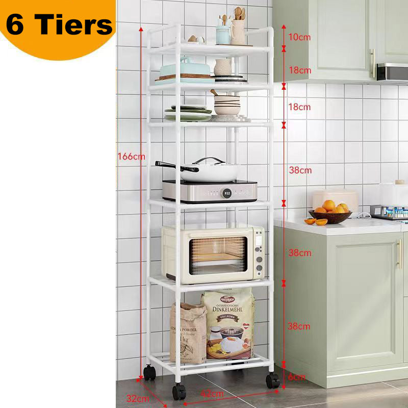 ð¥Limited Time 50% OFFð¥Multi-Tier Storage Shelf with Sliding Wheels