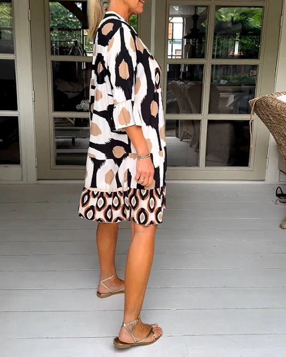 š„HOT SALEš„Spotted Print Pleated Dress