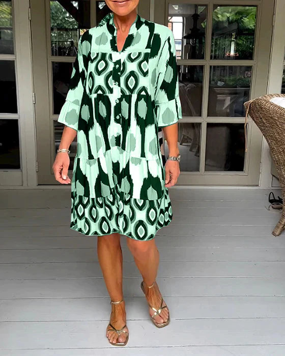 š„HOT SALEš„Spotted Print Pleated Dress