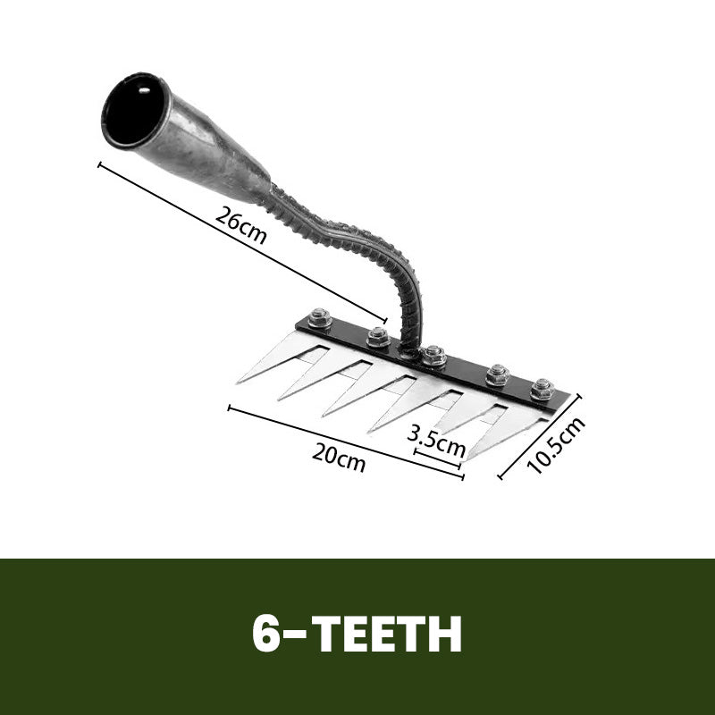 š„HOT SALEš„ 5/6/7/8 Teeth Carbon Steel Garden Weeding Rake