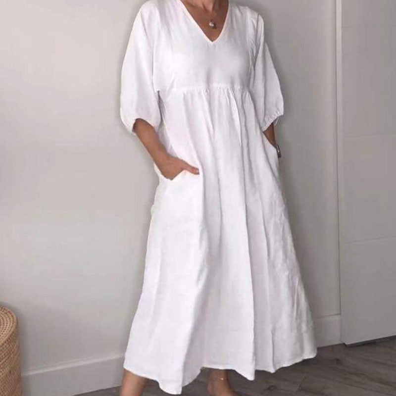 ð¥Autumn Sale 49% OFFð¥Women's V-neck Casual Dress