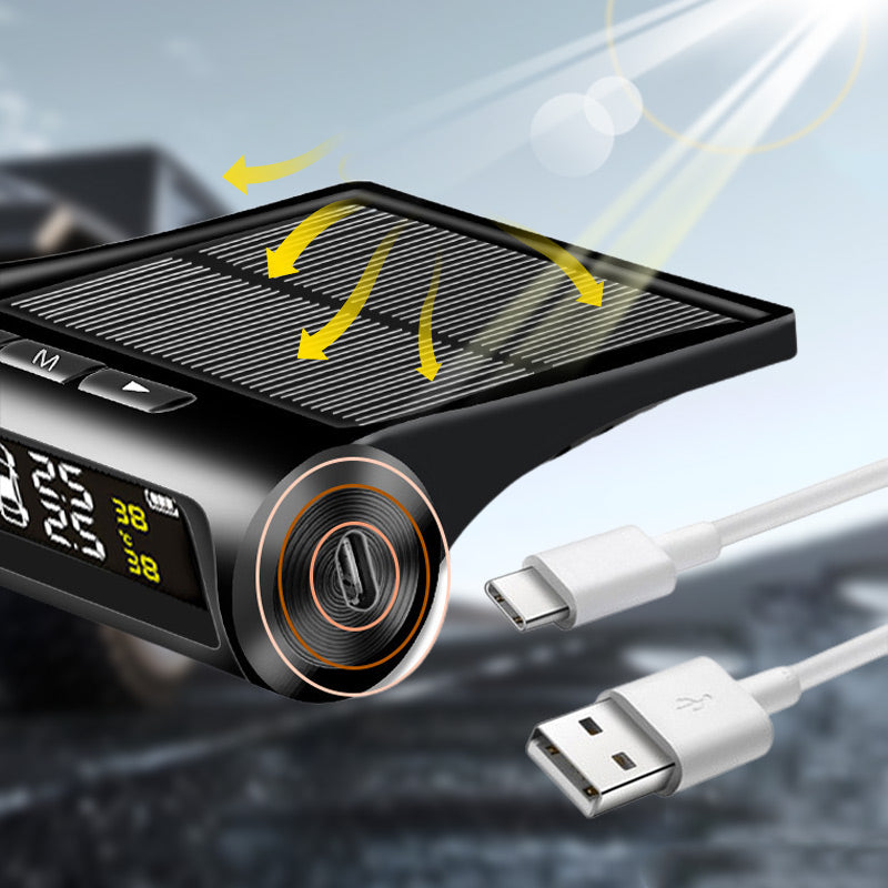 š„Limited Time 50% Off š„Solar Four Wheel Tire Pressure Monitor with Real-Time Display