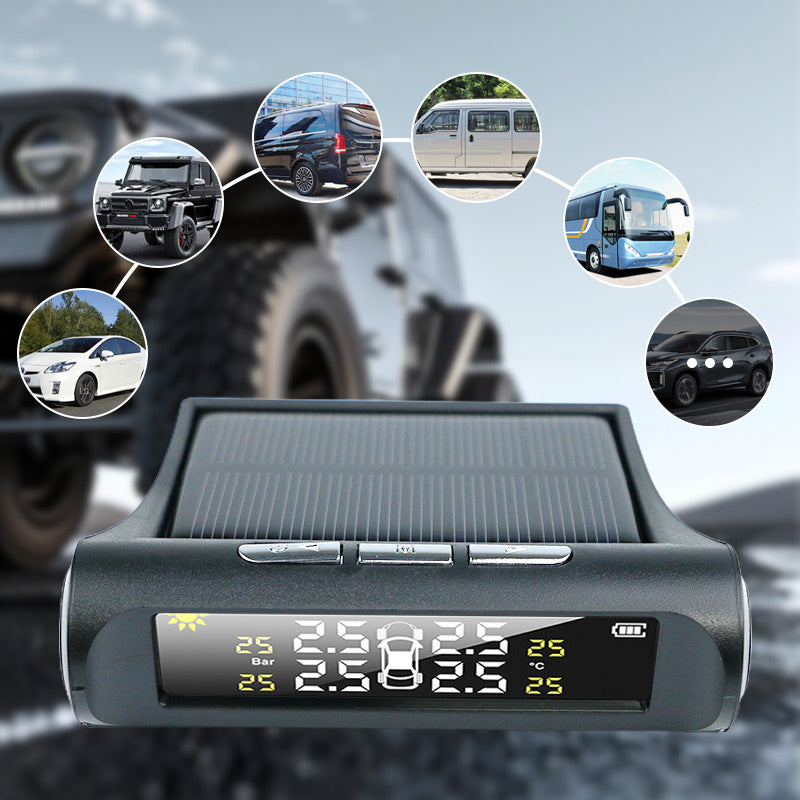 š„Limited Time 50% Off š„Solar Four Wheel Tire Pressure Monitor with Real-Time Display