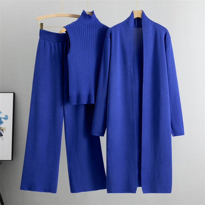 🔥Limited Time 50% OFF🔥3-Piece Set - Autumn Sleeveless Vest & Cardigan & Trousers