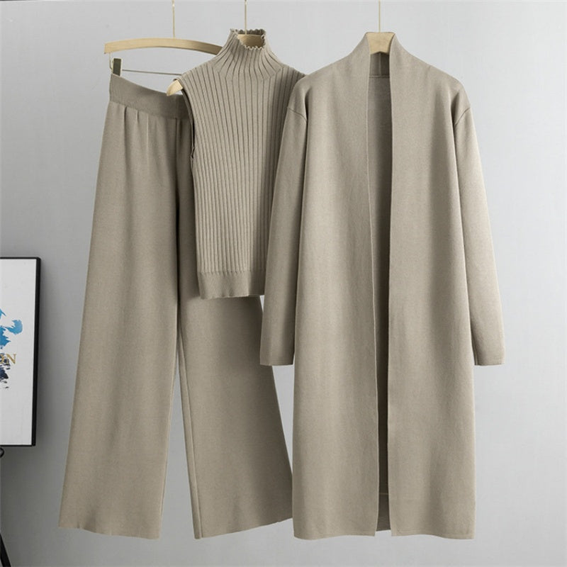 🔥Limited Time 50% OFF🔥3-Piece Set - Autumn Sleeveless Vest & Cardigan & Trousers