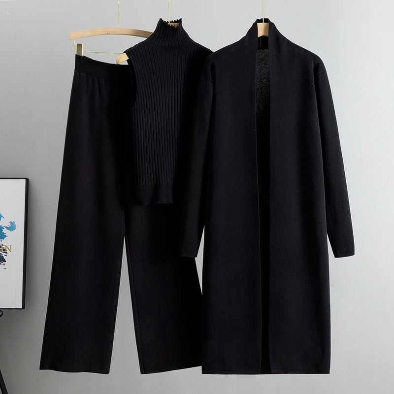 🔥Limited Time 50% OFF🔥3-Piece Set - Autumn Sleeveless Vest & Cardigan & Trousers