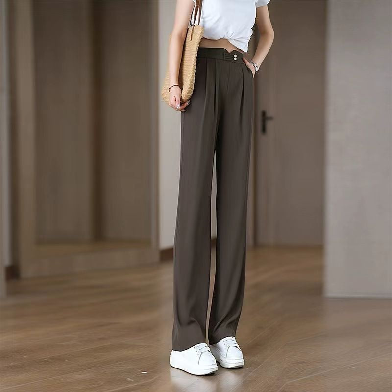 ð¥Limited time 50% offð¥Summer Cooling High-Waisted Straight-Leg Pants with Pockets