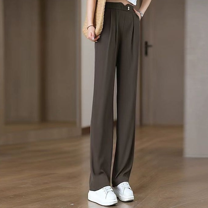 ð¥Limited time 50% offð¥Summer Cooling High-Waisted Straight-Leg Pants with Pockets
