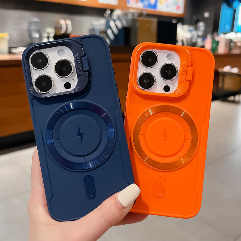 Silicone Magnetic Case with Invisible Lens Stand