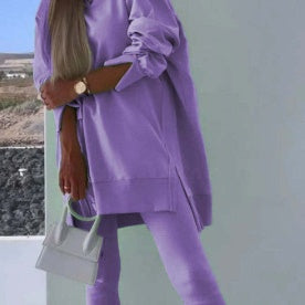 💕Hooded Sweatshirt & Jogger Leggings 2-Piece Set