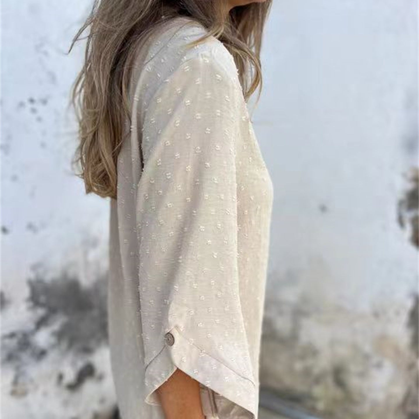 ð¥Limited Time 50% OFFð¥Women's Casual Round Neck Jacquard Top