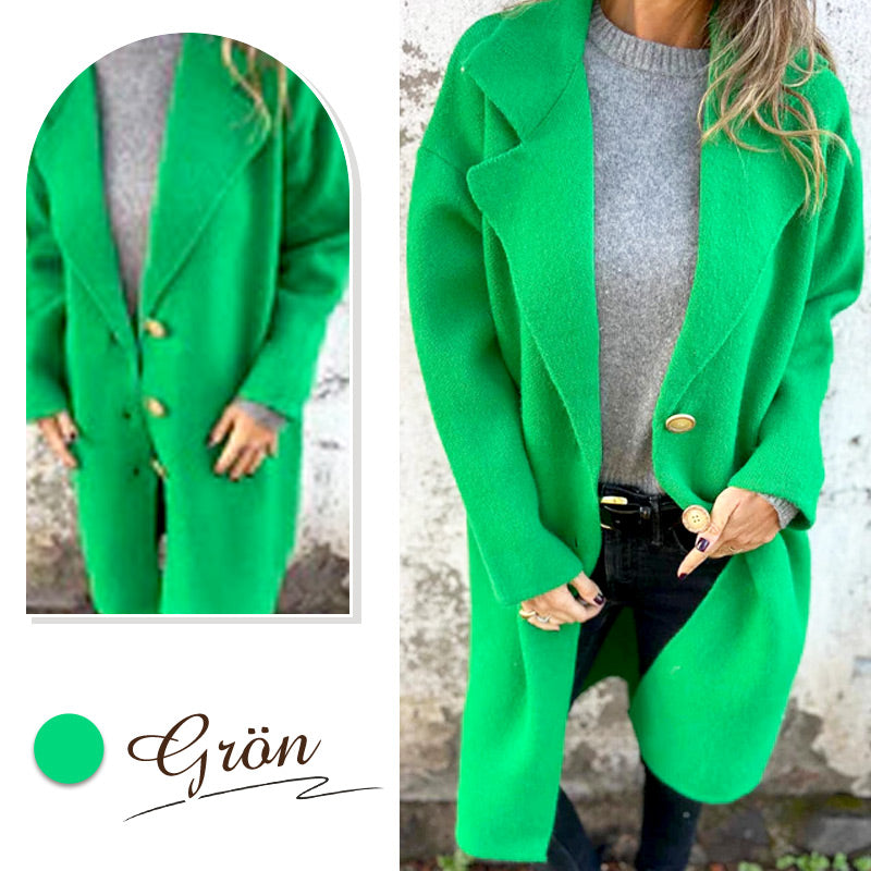 🌷Women's Long-sleeve Tweed Lapel Coat