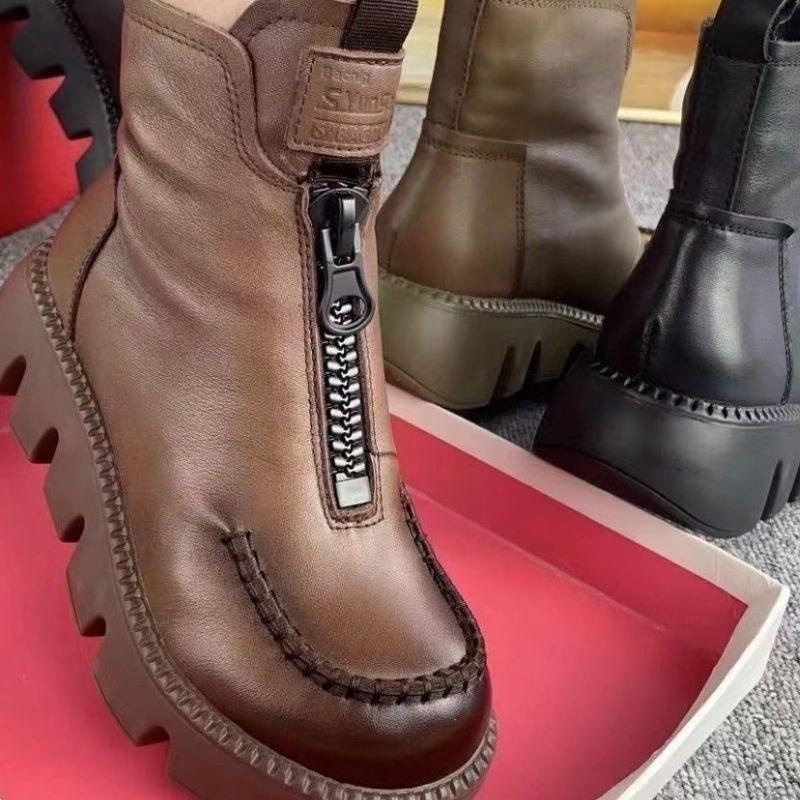 ð¥Limited Time 50% OFFð¥Women's Retro PU Leather Warm Short Boots