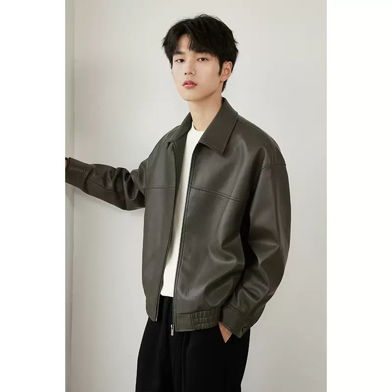 š„Limited Time 50% Off š„Men's PU Leather Lapel Jacket