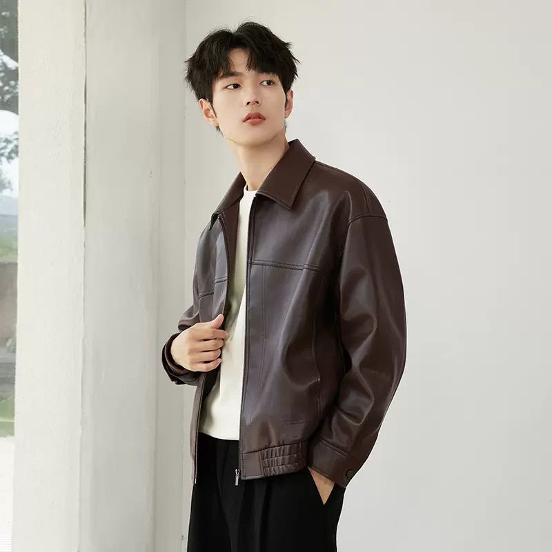 š„Limited Time 50% Off š„Men's PU Leather Lapel Jacket