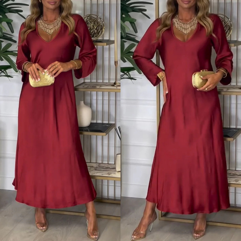 š„Limited Time 50% Off š„Elegant Glossy Maxi Dress