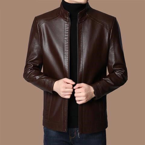 š„Limited Time 50% Off š„Menās Warm Plush Lining Leather Jacket Coat - Gift for Him!