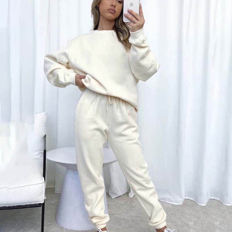 🔥Limited Time 50% OFF🔥Women's Cozy Solid Color 2-Piece Set(top + trousers)