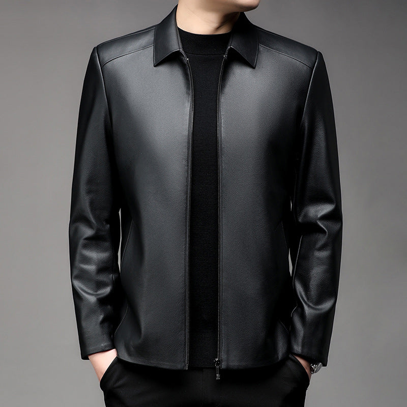 ð¥Limited Time 50% OFFð¥Men's Casual Business Lapel PU Leather Jacket