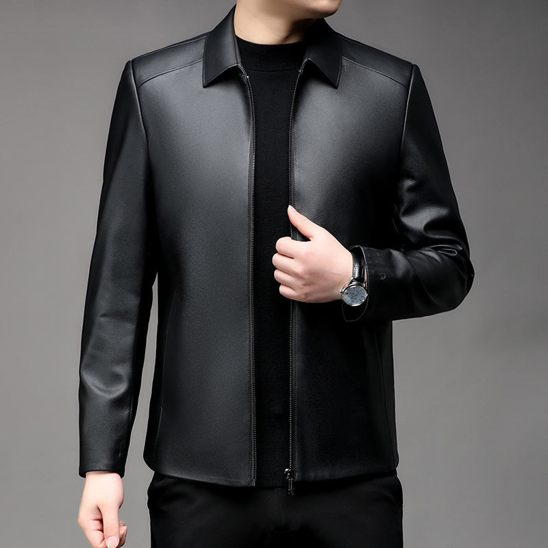 ð¥Limited Time 50% OFFð¥Men's Casual Business Lapel PU Leather Jacket