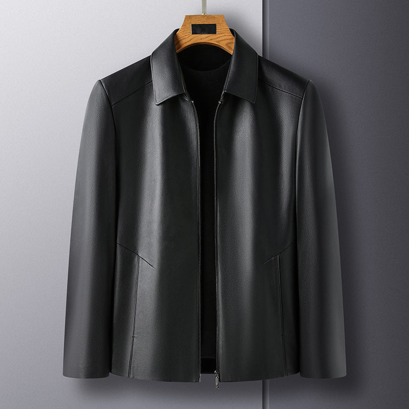 ð¥Limited Time 50% OFFð¥Men's Casual Business Lapel PU Leather Jacket