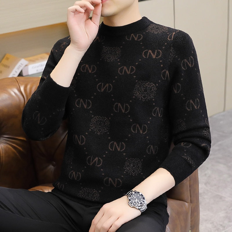 š„Limited Time 50% Off š„Men's Thickened Crew Neck Printed Sweater