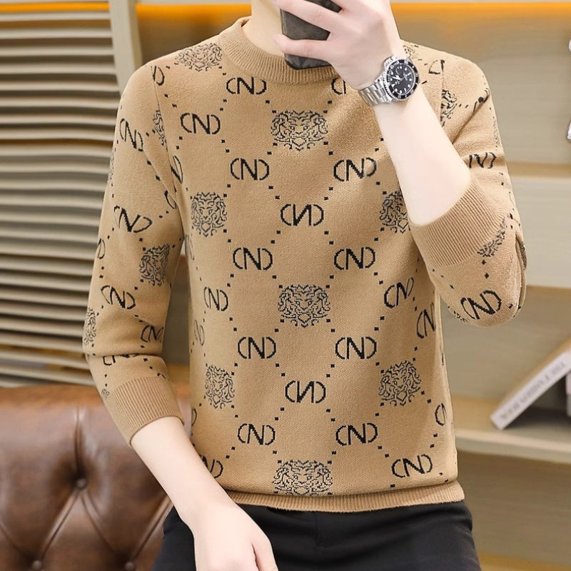 š„Limited Time 50% Off š„Men's Thickened Crew Neck Printed Sweater