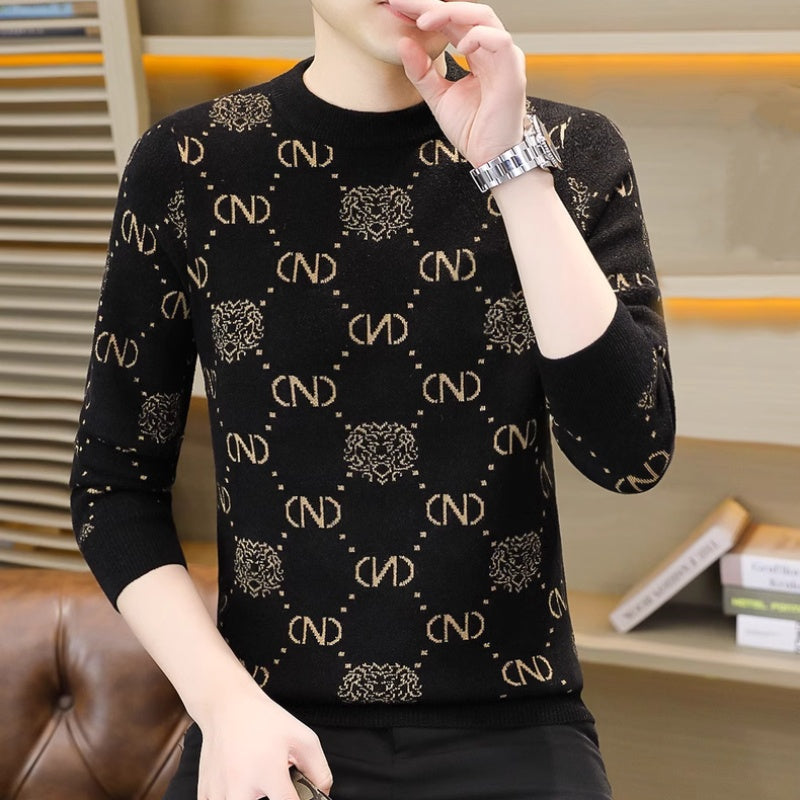 š„Limited Time 50% Off š„Men's Thickened Crew Neck Printed Sweater