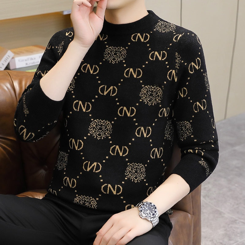 š„Limited Time 50% Off š„Men's Thickened Crew Neck Printed Sweater