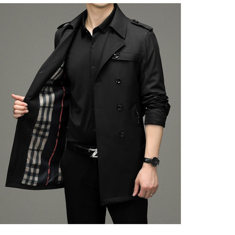 š„Limited Time 50% Off š„Men's Double Breasted Windbreaker Jacket