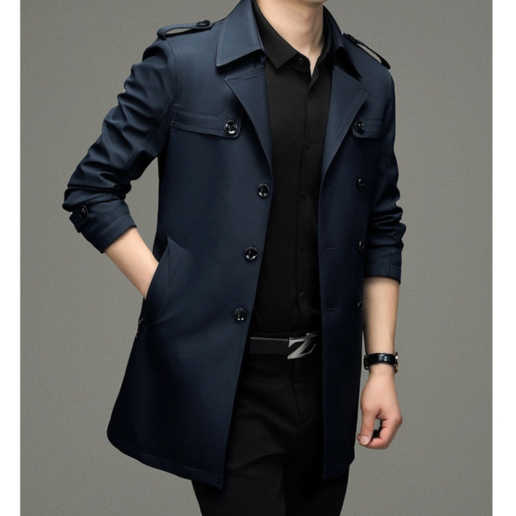 š„Limited Time 50% Off š„Men's Double Breasted Windbreaker Jacket