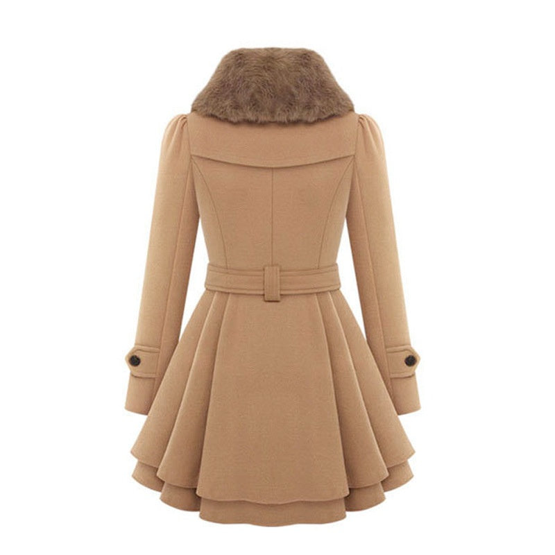 š„Women's Winter Double Breasted Jackets with Belt